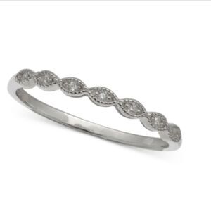Giani Bernini Cubic Zirconia Beaded Band size 8